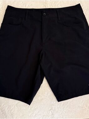 Oakley Black Flat-Front Men's Shorts